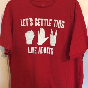 Old School T Shirt Hand Game